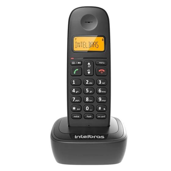 Imagem de Telefone Sem Fio Intelbras Ts 2510 Preto Com Identificador De Chamadas