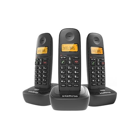 Imagem de Telefone Sem Fio Intelbras TS-2513 ID Preto 4122513