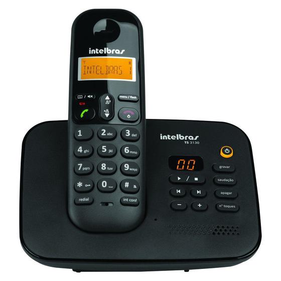 Imagem de Telefone Sem Fio Intelbras TS 3130 com Secretária Eletrônica