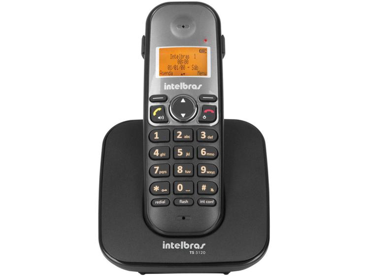 Imagem de Telefone Sem Fio Intelbras TS 5120 - Identificador de Chamada Viva Voz Conferência