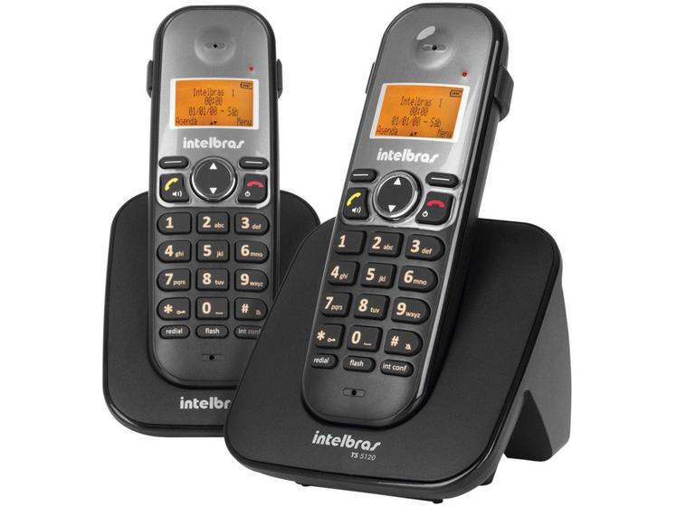 Imagem de Telefone Sem Fio Intelbras TS 5122 + 1 Ramal - Identificador de Chamada Viva Voz Conferência
