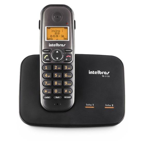 Imagem de Telefone Sem Fio Intelbras TS 5150 com Entrada para 2 Linhas