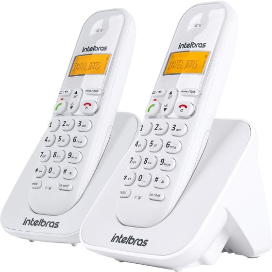 Imagem de Telefone Sem Fio Intelbras Ts3112 Digital Com Ramal Branco