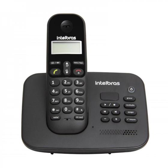 Imagem de Telefone sem fio intelbras ts3130 id dect6.0 com secretaria eletronica preto