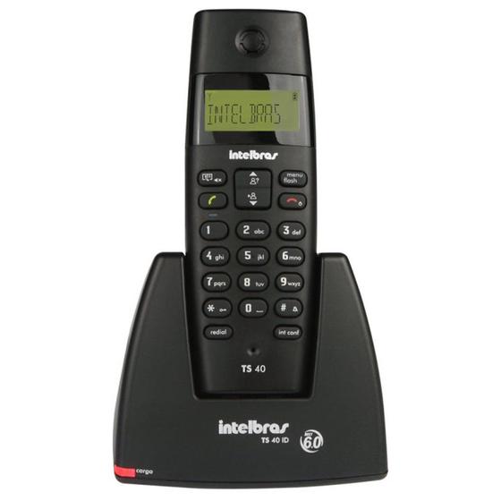 Imagem de Telefone sem Fio Intelbras TS40 com Identificador de Chamada Base Dect 6.0GHZ - 4070350