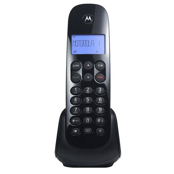 Imagem de Telefone sem Fio Motorola 700 Preto Dect 6.0 com Identificador de Chamadas