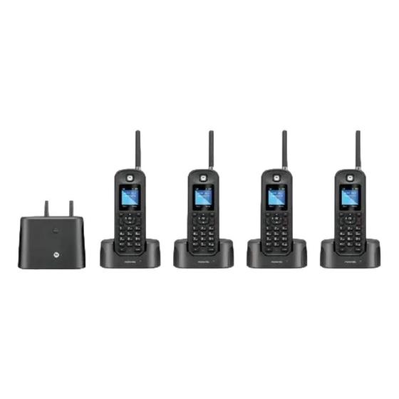Imagem de Telefone Sem Fio Motorola Dect 6.0 Longo Alcance 4 Monofones