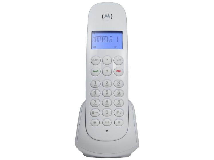 Telefone Sem Fio Motorola MOTO700-W - Identificador de Chamada Branco Imagem de Telefone Sem Fio Motorola MOTO700-W