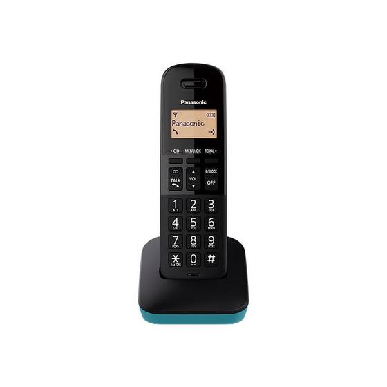 Imagem de Telefone sem Fio Panasonic KX-TGB310 com Identificador de Chamadas - Azul e Preto