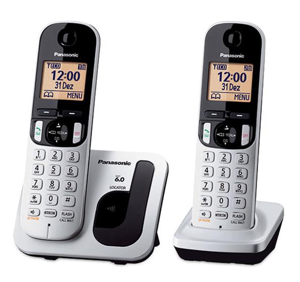 Imagem de Telefone Sem Fio Panasonic Kx-tgc212lb1 Prateado