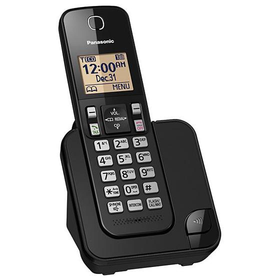 Imagem de Telefone Sem Fio Panasonic KX-TGC350 com Bloqueio de Chamadas - Preto