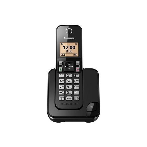 Imagem de Telefone Sem Fio Panasonic Kx Tgc350Lab Com Identificador De Chamadas Preto