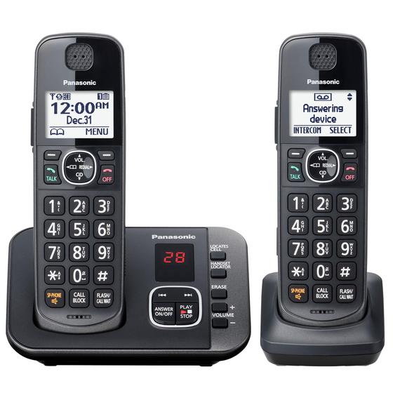 Telefone Sem Fio Panasonic KX-TGE632M com Secretária Eletrônica - 2HS Menor preço em Telefone Sem Fio Panasonic KX-TGE632M com Secretária Eletrônica - 2HS