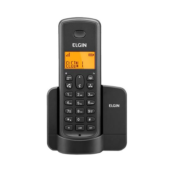 TELEFONE SEM FIO PRETO ELGIN TSF8001 c/ ID CHAMADA Menor preço em TELEFONE SEM FIO PRETO ELGIN TSF8001 c/ ID CHAMADA