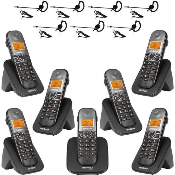 Imagem de Telefone sem fio TS 5120 + 6 Ramal TS 5121 Headset Intelbras