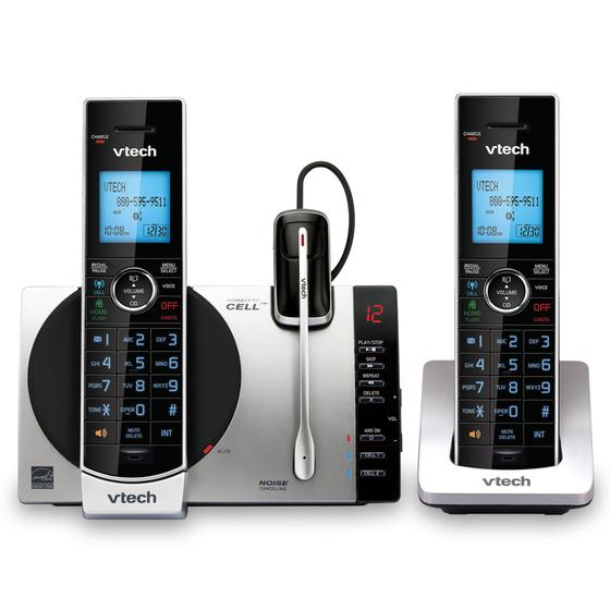 Imagem de Telefone Sem Fio VTech Connect to Cell DS6771-3 DECT 6.0 - Preto