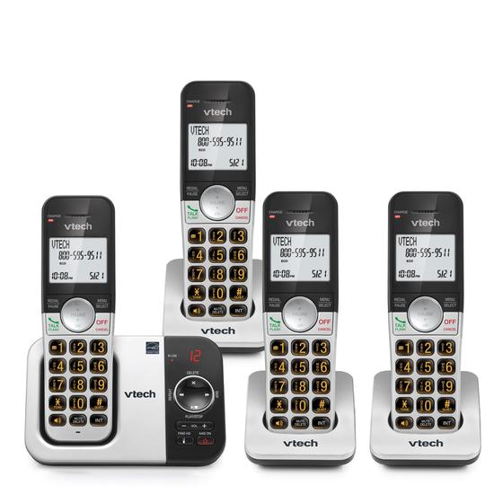 Imagem de Telefone Sem Fio VTech VG232-4 com Secretária Eletrônica - 4 Aparelhos