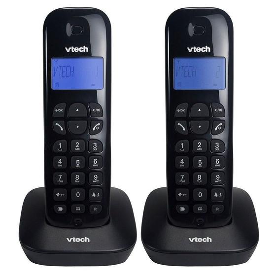 Imagem de Telefone sem Fio Vtech VT680-MRD2 Preto Dect 6.0 com Identificador de Chamadas + 1 Ramal