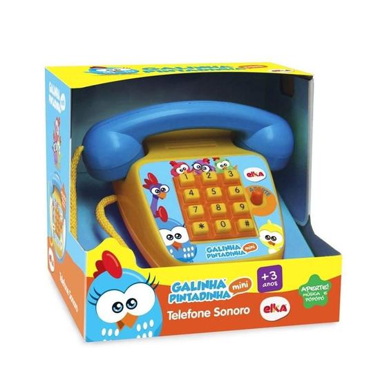 Imagem de Telefone Sonoro Galinha Pintadinha 1087 - Elka