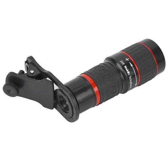 Imagem de Teleobjetiva Tbest 20X com Zoom para Celular - Lente de Fixação para Fotos Longas