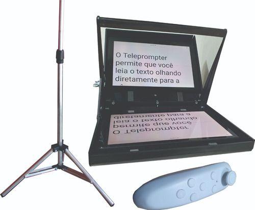 Imagem de Teleprompter  C/ Tripé + Controle Remoto Super 12,9