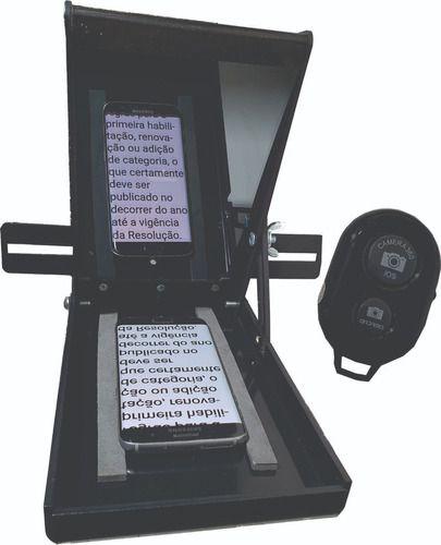 Imagem de Teleprompter Mini C/ Controle Remoto Simples