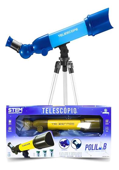 Imagem de Telescópio Astronômico Brinquedo Educacional Foco Ajustável