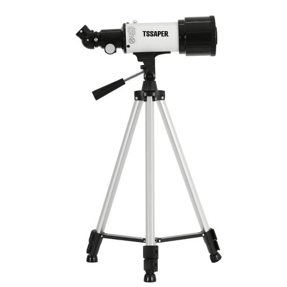 Imagem de Telescópio astronômico Refrator luneta Distância focal 400mm E Objetiva 70mm com case Tssaper TLES47