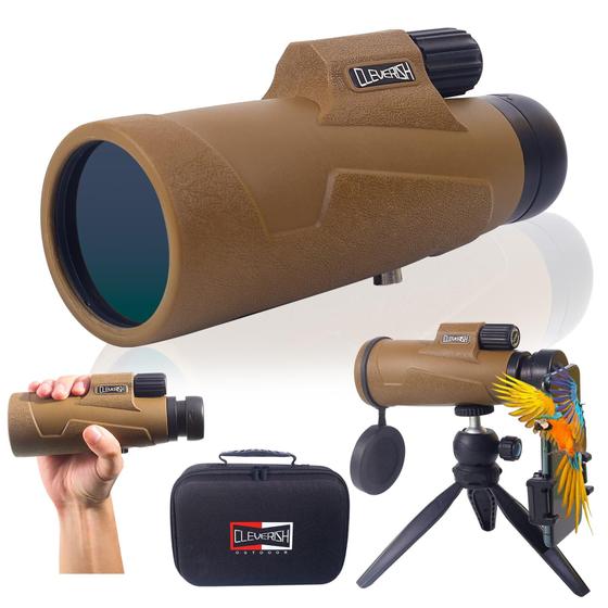 Imagem de Telescópio Monocular CLEVERISH 12x50 HD - Com Adaptador para Smartphone