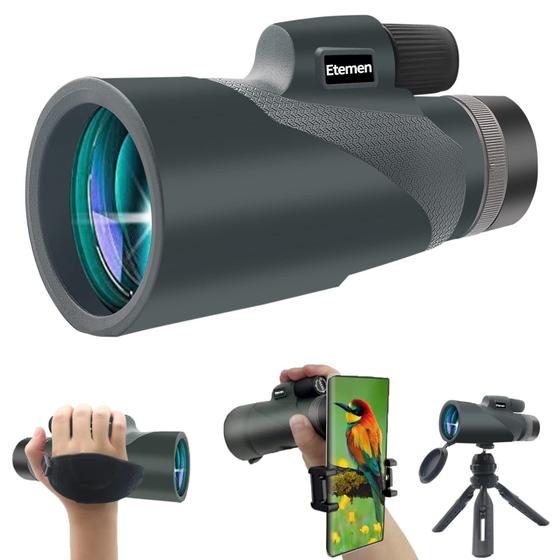 Imagem de Telescópio monocular Etemen 16x60 HD de alta potência com suporte