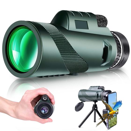 Imagem de Telescópio monocular Northlet 80x100 HD com suporte para smartphone