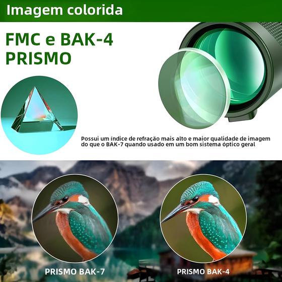 Imagem de Telescópio Portátil HD 5000M Dobrável Com Zoom Mini Poderoso Para Caça Esportes Camping Ao Ar Livre