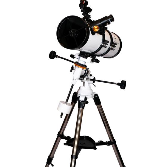 Imagem de Telescópio Refletor Newtoniano 130mm Uranum Equatorial Astronômico Luneta Para ver Nebulosas Planetas Galáxias Estrelas