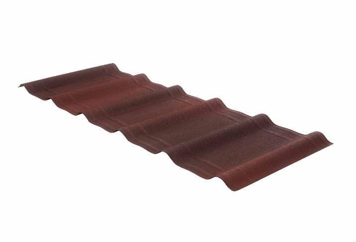 Tegole Onduvilla Rosso Sfumato 107x40cm - Pannelli Per Coperture Tetti E Tettoie