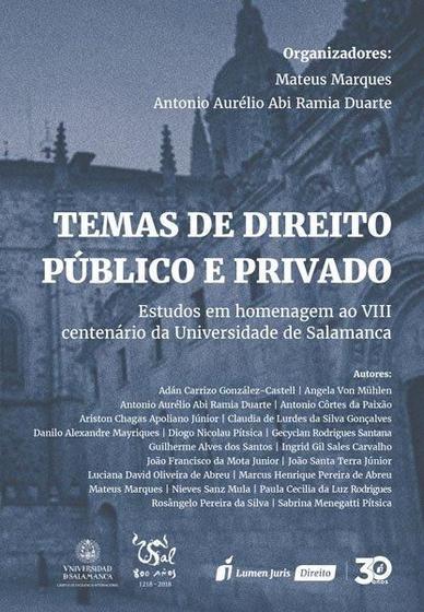 Imagem de Temas De Direito Público E Privado - Lumen Juris