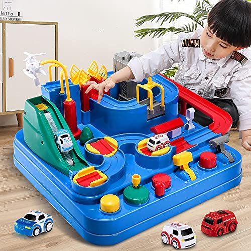 TEMI Kids Race Track Toys for Boy Car Adventure Toy para 3 4 5 6 7 anos Meninos Meninas, Puzzle Rail Car, City Rescue Playsets Magnet Toys w/3 Mini Carros, Jogos de Carros Educativos Pré-Escolares Brinquedos de Presente Menor preço em TEMI Kids Race Track Toys for Boy Car Adventure Toy para 3 4 5 6 7 anos Meninos Meninas, Puzzle Rail Car, City Rescue Playsets Magnet Toys w/3 Mini Carros, Jogos de Carros Educativos Pré-Escolares Brinquedos de Presente