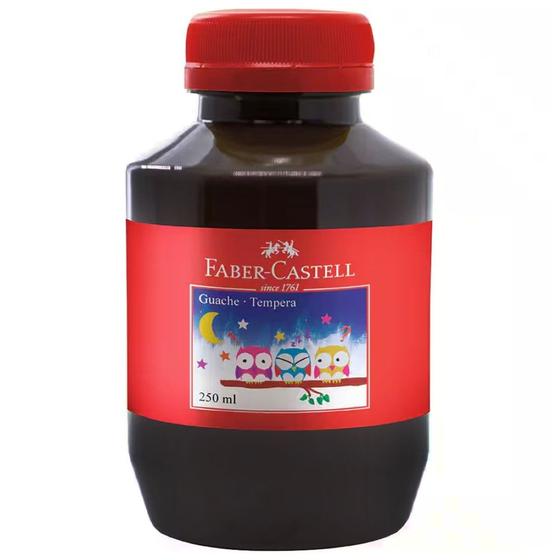 Imagem de Tempera Guache 250ml Marrom Faber Castell