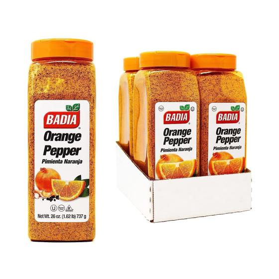 Imagem de Tempero Badia Orange Pepper - Pacote com 4 Unidades (750ml cada)