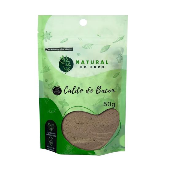 Imagem de Tempero Caldo de Bacon Em Pó Em Excelente Qualidade Premium Pouch 50g