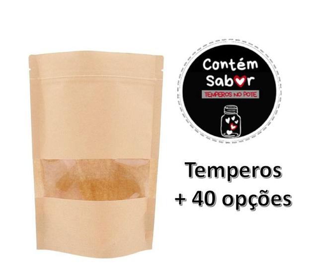 Imagem de Temperos Condimentos e Especiarias Contém Sabor Stand Up Pouch