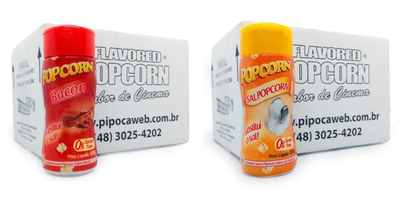 Imagem de Temperos Para Pipoca - Cx 12 Un - Bacon E Sal Popcorn