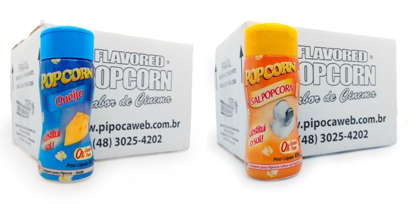 Imagem de Temperos Para Pipoca Cx 12 Un - Queijo E Sal Popcorn