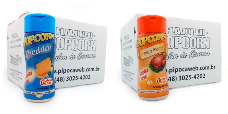 Imagem de Temperos Para Pipoca Cx 24 Un - Cheddar E Frango Assado