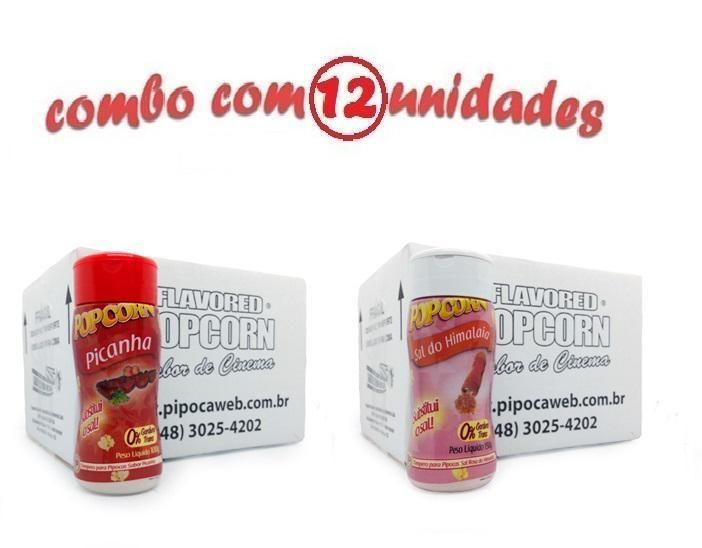 Imagem de Temperos Pipoca - Cx 12 Un- 6 Picanha - 6 Sal Do Himalaia