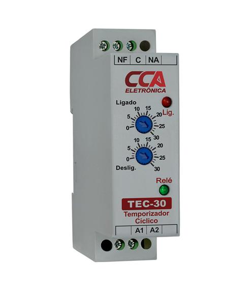 Imagem de Temporizador Analógico Cíclico TEC-30SS-220V - Ajuste ON 0~30Seg - Ajuste OFF 0~30Seg - 220Vca