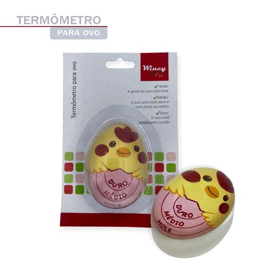 Imagem de Temporizador Termômetro Timer Egg Mole Médio Duro Ovo Cozido