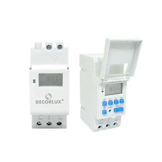 Imagem de Temporizador Timer Trilho Digital DIN35 Industrial 16a 220v