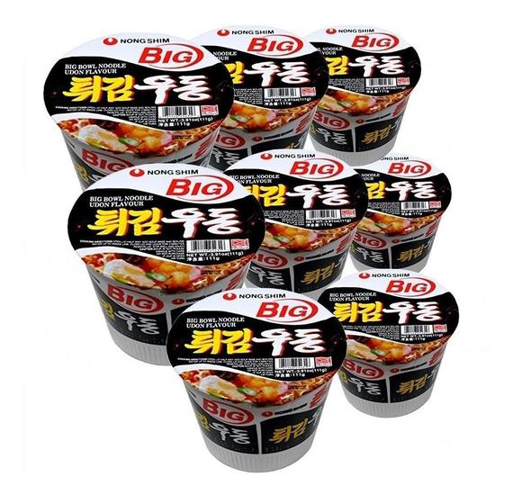 Tempura Udon Cup Noodle Big Nong Shim 111g (Kit com 8) Nong Shin