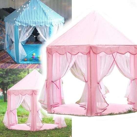 Tenda Barraca Cabana Infantil Castelo Princesa Casinha Menino Menina ...
