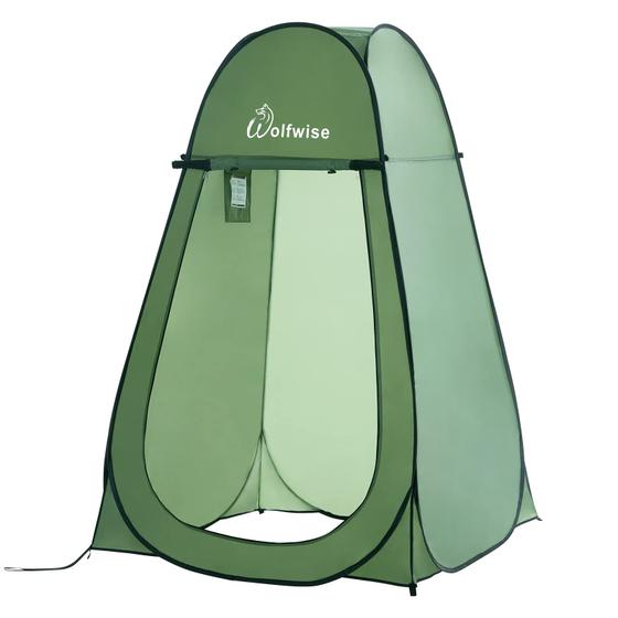 Imagem de Tenda de chuveiro WolfWise Portable Pop Up Privacy Green